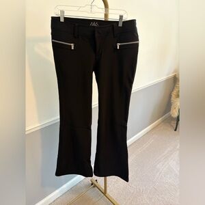 Prana Black Fleece Lined Bootcut Pants
